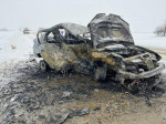 Иномарка загорелась после аварии в Шпаковском округе, водитель умер в больнице
