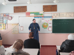 Священнослужитель провел беседу с родителями учащихся 3-х классов школы № 7 станицы Беломечетской