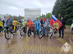 В Ставрополе росгвардейцы приняли участие в ежегодном патриотическом велопробеге