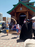 Престольный день отпраздновали в храме святых благоверных князя Петра и княгини Февронии города Невинномысска