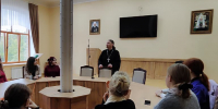 В рамках XII Ставропольского форума ВРНС в Ставропольской духовной семинарии прошла встреча иерея Василия Лосева со студентами Донецкого государственного университета - Епархия