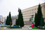 «Сказочный лес» из 34 искусственных елей устанавливают в центре Ставрополя
