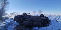 В Буденновском округе машина на зимней трассе съехала с дороги - Вечерний Ставрополь