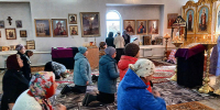 В храме святителя Николая Чудотворца села Золотаревка собором духовенства Ипатовского благочиния совершена Литургия Преждеосвященных Даров - Епархия