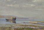 Кленов В.Г. Баркас на Сенгилеевском озере.1946_© ГБУК СК «СКМИИ»