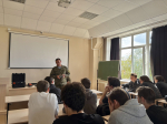 Встреча студентов с офицером войск беспилотных систем